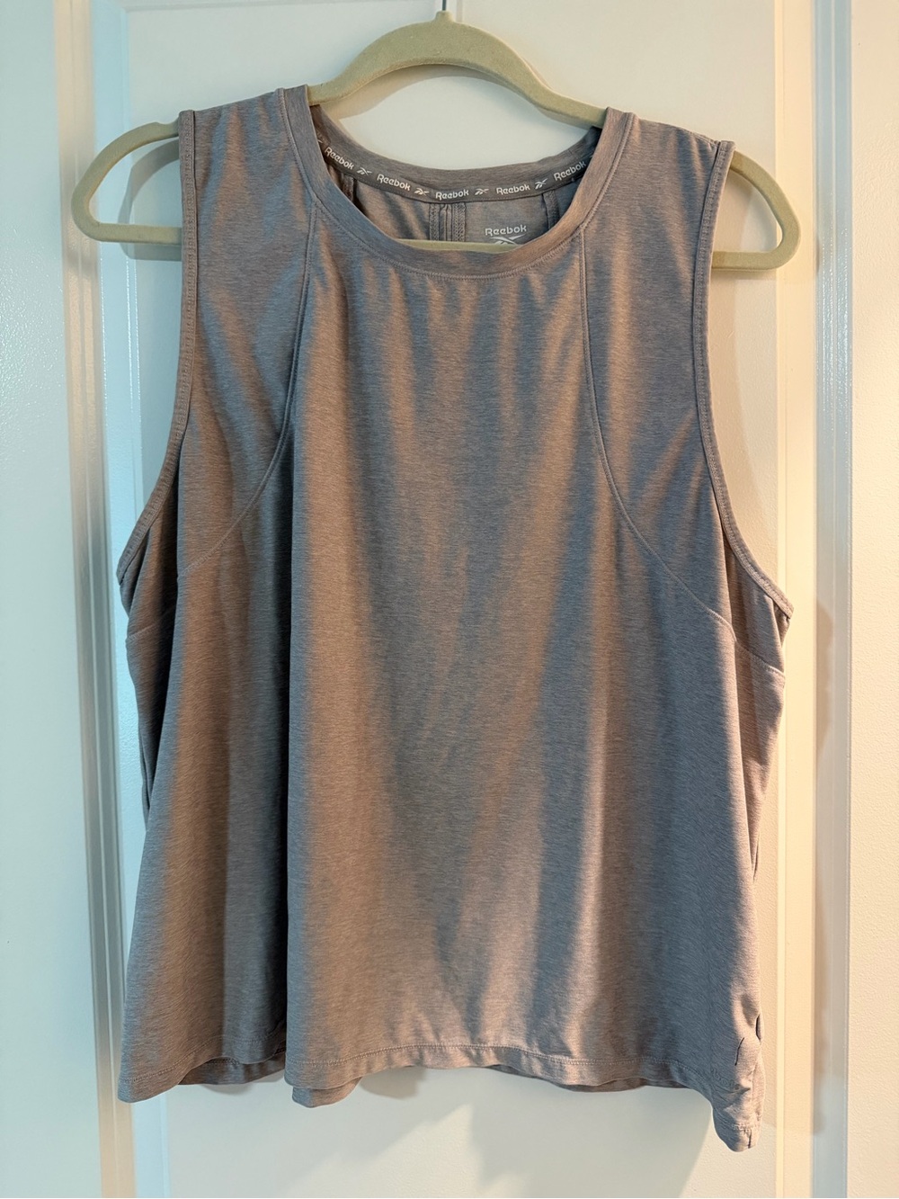 Reebok Light Gray Women's Athletic Tank Top